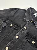Loewe Embroidered Washed Distressed Denim Jacket 260415