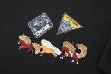 Dior CD 26SS Early Spring Year of the Horse Limited Cloud & Warhorse Logo Embroidered Short Sleeve 260422
