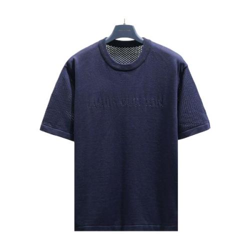 Louis Vuitton Blue-Tone Cotton-Blend Knit Short Sleeve 260422
