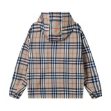 Burberry 2026 New Classic Check Silicone Logo Warhorse Hooded Couple Jacket 260422