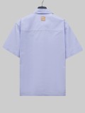 Louis Vuitton Lavender-Blue Short Sleeve Shirt 260422