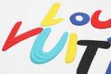 Louis Vuitton 2026 New Seven-Color Foam Letter Logo Unisex Short Sleeve T-Shirt 260422