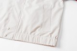 Gucci GU 2025 New Double G Patchwork Monogram Web Detail Stand Collar Couple Jacket 260422