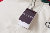Gucci GU 2025 New Double G Patchwork Monogram Web Detail Stand Collar Couple Jacket 260422