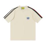 Gucci x Adidas Originals Collaboration 3D Rubber Logo Web Detail Short Sleeve 260429