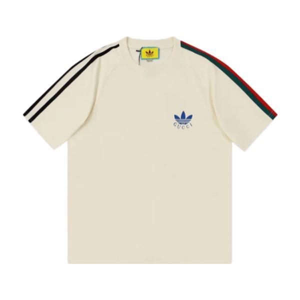 Gucci x Adidas Originals Collaboration 3D Rubber Logo Web Detail Short Sleeve 260429
