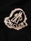 Moncler 26SS Logo Flocking Print Comfort Fit Crewneck Short Sleeve T-Shirt 260429