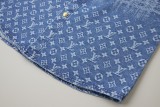 Louis Vuitton 2026 New Denim Short Sleeve Shirt 260429
