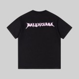 Balenciaga Pink Embroidered Crewneck Short Sleeve 260429