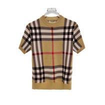Burberry Classic Color-Block Check Sweater Short T-Shirt 260506