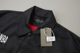 Balenciaga 26SS NBA Collaboration Nylon Water-Resistant Spread Collar Coach Jacket 260512