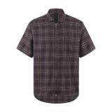 Chrome Hearts 26SS Flannel Zip Check Short Sleeve Shirt 260512