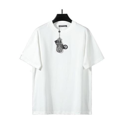 Chrome Hearts 26 New Short Sleeve Embroidered Classic Logo Short Sleeve (White) 260520