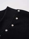 Louis Vuitton Rivet & Rhinestone Short Sleeve T-Shirt 260520