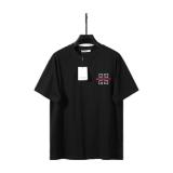 Givenchy 26 New Short Sleeve Embroidered Classic Logo Short Sleeve (Black) 260520