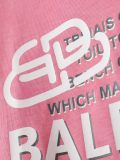 Balenciaga 26SS Early Spring New Letter Logo Print Short Sleeve (Pink) 260520