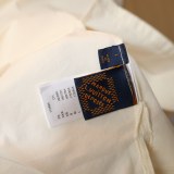 Louis Vuitton New Arrival Camp Collar Short Sleeve Shirt (Apricot) 260520