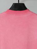 Balenciaga 26SS Early Spring New Letter Logo Print Short Sleeve (Pink) 260520