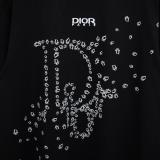Dior Starry Sky Embroidered Distressed Hem Technique Short Sleeve 260520