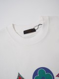 Louis Vuitton New Four-Leaf Clover Logo Print Short Sleeve T-Shirt 260520