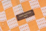 Louis Vuitton 26SS Letter Badge Checkerboard Cut-Out Knit Short Sleeve Cardigan 260520