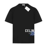 Celine Runway Exclusive Limited Logo Letter Print Short Sleeve T-Shirt 260520