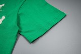 Louis Vuitton Spring/Summer New Short Sleeve T-Shirt - V Slogan Embroidered T-Shirt (Green) 260526