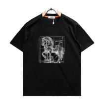 Hermès 26SS New Embroidered Large Horse Crewneck Short Sleeve T-Shirt (Black) 260526