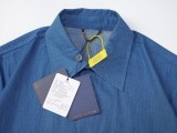 Louis Vuitton 25SS Small Boat Embroidered Chambray Short Sleeve Shirt (Set) 260602