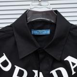 Prada Letter Neck Scarf Short Sleeve Polo 260602
