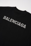 Balenciaga 26SS Italian Imported Pearl Rhinestone Short Sleeve 260602