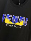Fendi 280g Crewneck Short Sleeve T-Shirt (Black) 260602