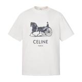 Celine 26SS Year of the Horse Limited Edition Print Double-Yarn Pure Cotton Short Sleeve T-Shirt 260602