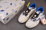 Jordan 1 Retro Low OG SP Fragment x Travis Scott Sail Military Blue