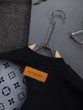 Louis Vuitton 26SS Chest Minimalist Letter Geometric Print Tie-Dye Embroidery Crewneck Short Sleeve T-Shirt 260609