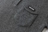 MiuMiu Letter Logo Knit Polo Shirt 260609