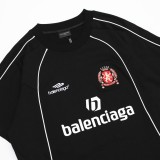 Balenciaga Manchester United Collaboration Football Sportswear Logo Embroidery Print Icon Unisex Casual Short Sleeve T-Shirt 260609