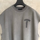 Chrome Hearts Embroidered Sleeveless Crewneck T-Shirt Tank (Gray) 260609