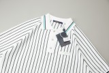 Louis Vuitton 26SS Spring/Summer New Vertical Stripe Leather Tag Knit Short Sleeve 260609