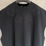 Chrome Hearts Embroidered Fringe Sleeveless Crewneck T-Shirt Tank 260609