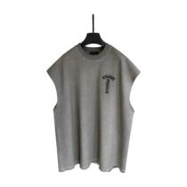 Chrome Hearts Embroidered Sleeveless Crewneck T-Shirt Tank (Gray) 260609
