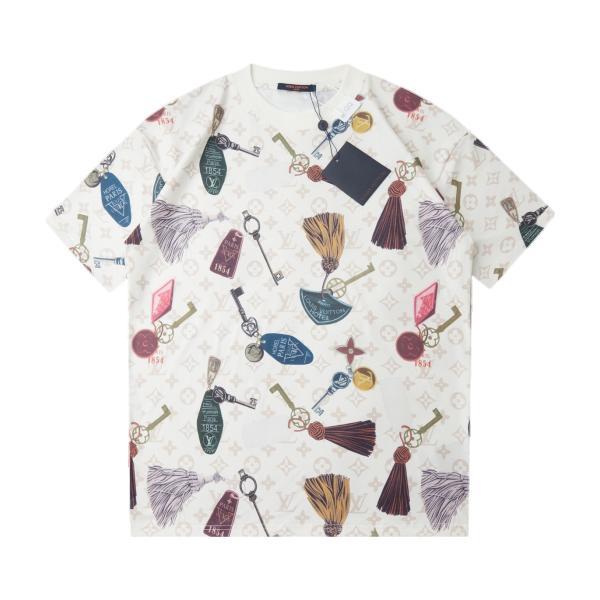 Louis Vuitton 26SS Early Spring New Digital Direct Print All-Over LV Key Letter Short Sleeve 260609