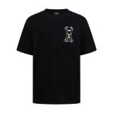 Fendi Tag Puppy Embroidered Short Sleeve T-Shirt 260616