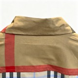 Burberry Paneled Check Shirt 260616