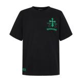 Chrome Hearts Cross Patch Embroidered Short Sleeve T-Shirt 260616