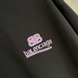Balenciaga UV Color-Changing Embroidered Short Sleeve T-Shirt (Black) 260616