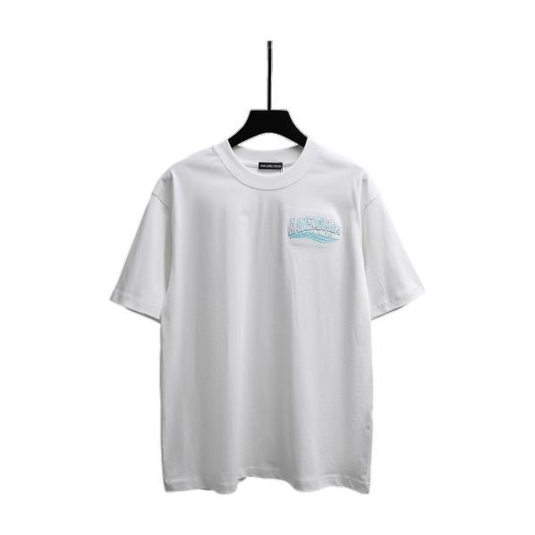Balenciaga Precision Embroidered Short Sleeve T-Shirt 260616