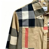 Burberry Paneled Check Shirt 260616