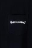 Chrome Hearts CH Heavy Wash 3D Print Leather Patch Embroidered Short Sleeve (Black) 260616
