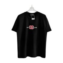 Chanel Embroidered Front CC Logo & Back Graphic English Lettering Crewneck Short Sleeve T-Shirt 260624